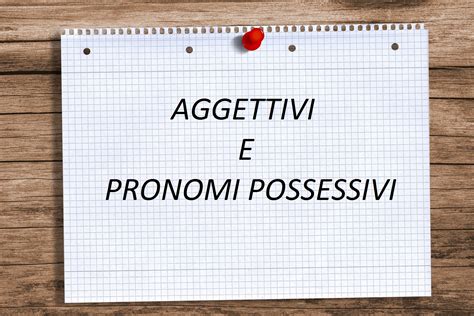 AGGETTIVI E PRONOMI POSSESSIVI Ripassiamo L Inglese