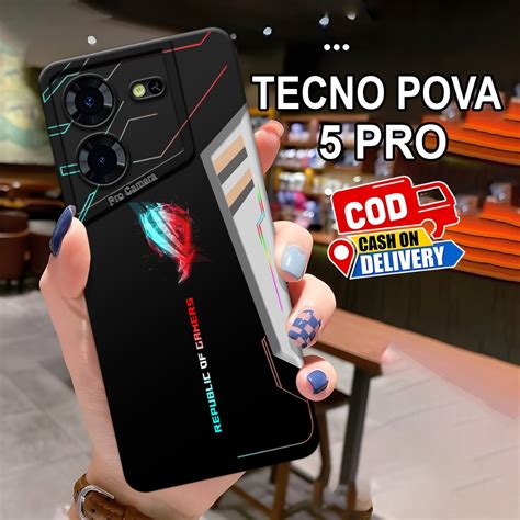 Jual Softcase Tecno Pova 5 Pova 5 Pro Terbaru Motif Cover ROG Gaming