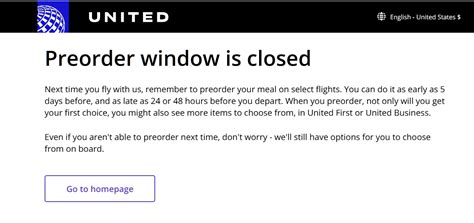 Ua Preorder Premium Cabin Meal Y Snacks Drinks All Mile