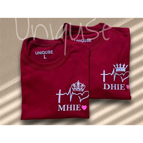 DHIE AND MHIE Red Edition Couple T Shirts 100 Cotton UNISEX