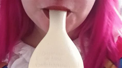 Watch Girl In Clown Costume Blow Transparent Balloon Porn Video