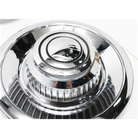 Chrome Derby Shorty Rally Wheel Hub Caps Set Of