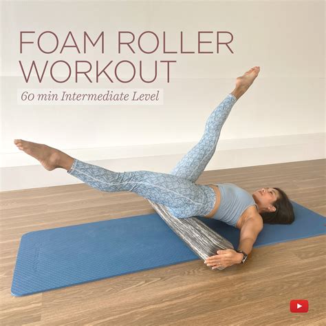 This 60 minute Pilates Foam Roller Workout is definitely a challenge ...