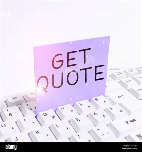 Text caption presenting Get Quote, Business overview the most recent ...
