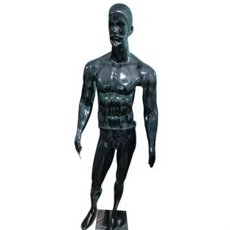 Standing Black Fiberglass Full Body Male Mannequin For Garment Shop