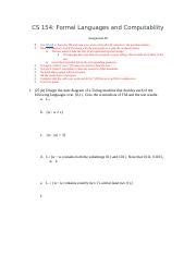 A Docx Cs Formal Languages And Computability Assignment Use