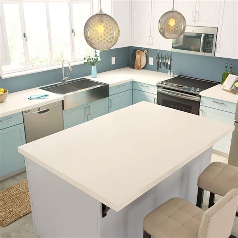 Formica Brand Laminate Solid Colors 48-in W x 96-in L Mission White ...