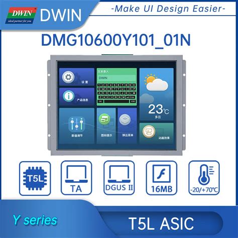 Dwin 10 1inch Smart Screen Hmi Touch Screen Uart Lcd Modules 1024 600