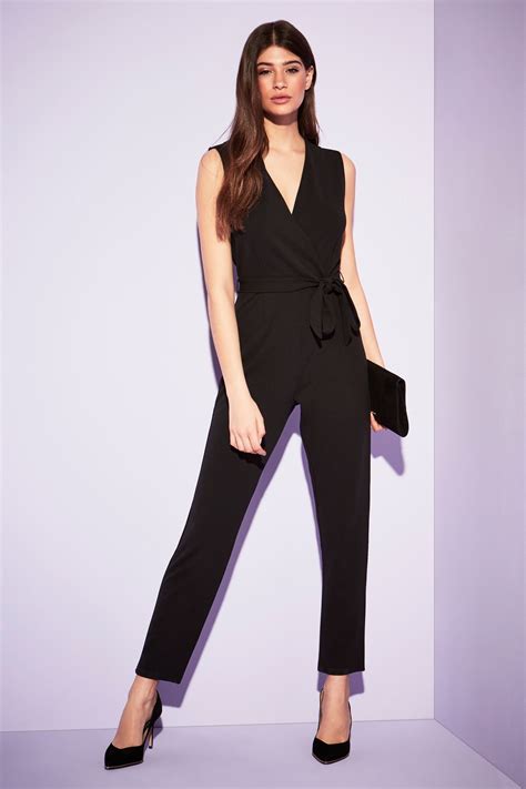 Buy Lipsy Sleeveless Wrap Jumpsuit From The Next Uk Online Shop Black