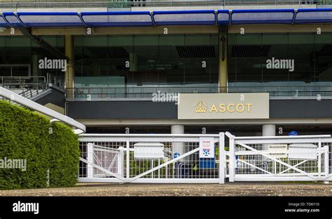 An aerial view of Ascot Racecourse in Berkshire ahead of the Royal ...