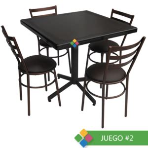 Juego De Mesa Y Sillas Plastuv