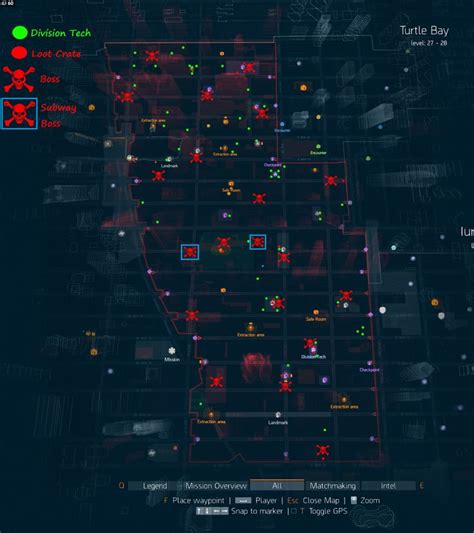 The Division Guide Dark Zone Bosses Division Tech And Loot Chests Map