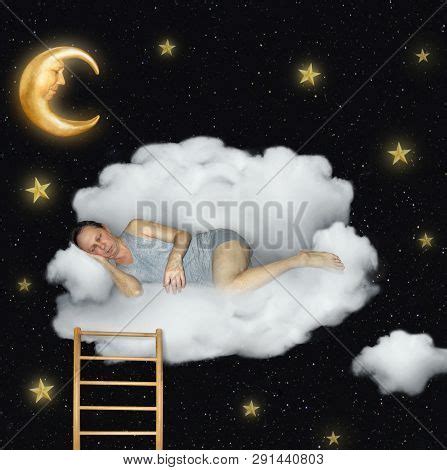 Man Sleeping On Cloud Image Photo Free Trial Bigstock