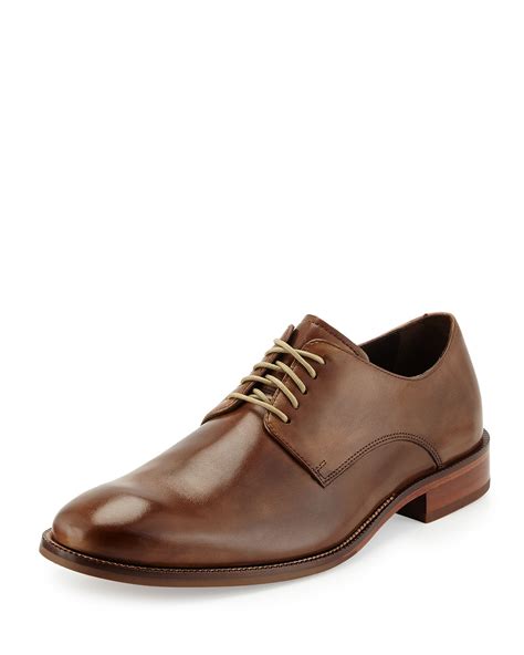 Lyst Cole Haan William Leather Lace Up Shoe In Brown For Men