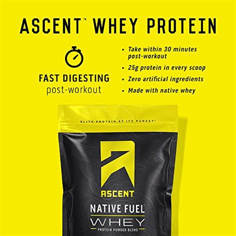 Ascent Native Fuel Whey Protein Powder Chocolate 2 Lbs Buy Online In Uae Hpc Products