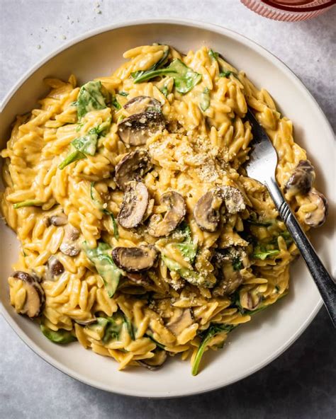 Creamy Mushroom and Spinach Orzo Recipe (One-Pot Dish) | The Kitchn