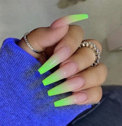 TRUUBEAUTYS In 2024 Thanksgiving Nails Green Nails Long Acrylic Nails