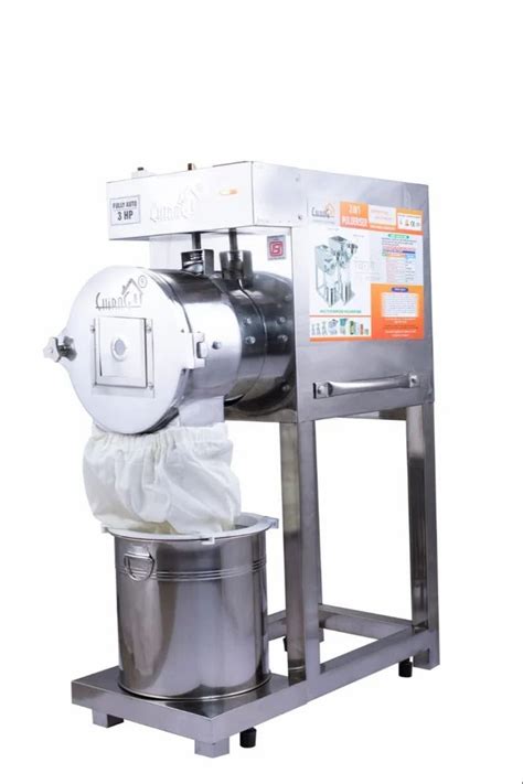 SS Pulverizer Double Chamber Semi Automatic 3Hp 30 Kg Hr At 25500