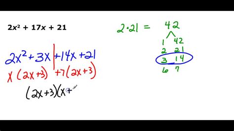 Factoring Trinomials In The Form Ax2 Bx C Youtube