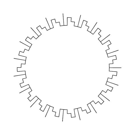 Premium Vector Circle Frame Round Border Design Shape Icon For