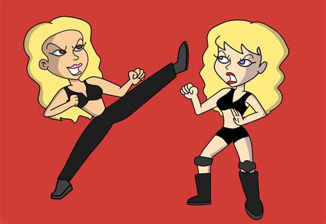 dream Match: trish vs sable art by me : r/WWE