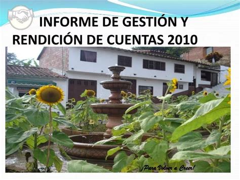 Ppt Informe De Gesti N Y Rendici N De Cuentas Powerpoint