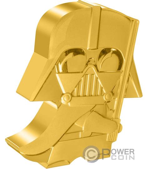 Darth Vader Chibi Star Wars Gilded 1 Oz Silber Münze 2 Niue 2023