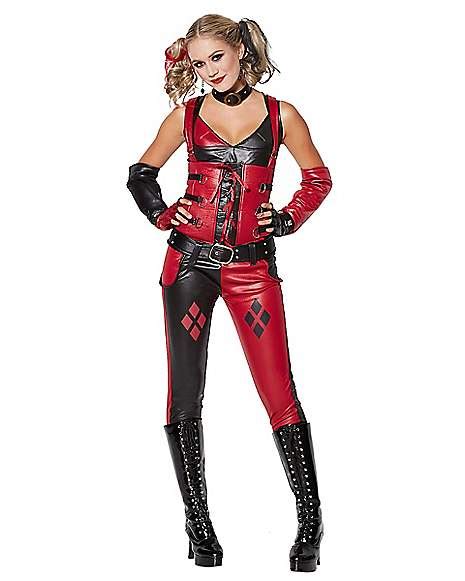 Adult Arkham Harley Quinn Costume - DC Comics - Spirithalloween.com