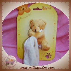 BABYNAT BABY NAT SOS DOUDOU OURS CARAMEL MARRON MOUCHOIR