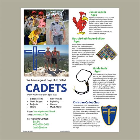 Customizable Community Flyer – Shop Cadets