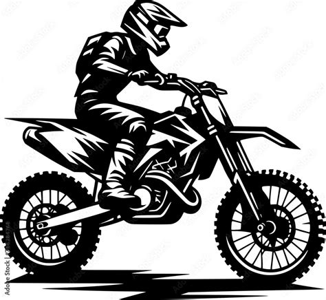 Motocross Rider Svg Vector Cut File For Cricut Silhouette Dirtbike