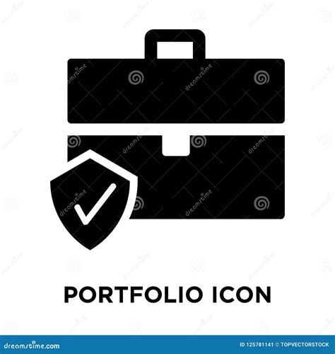 Portfolio Icon Vector Isolated on White Background, Logo Concept Stock ...