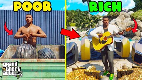 GTA 5 Franklin Becomes Poor To Rich In GTA 5 SHINCHAN And CHOP