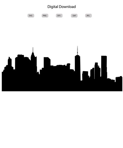 Birmingham Skyline Svg Birmingham Skyline Silhouette Etsy