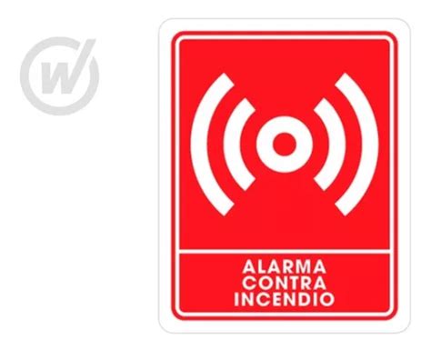 Señalamiento De Alarma De Emergencia 25x35cm Weston