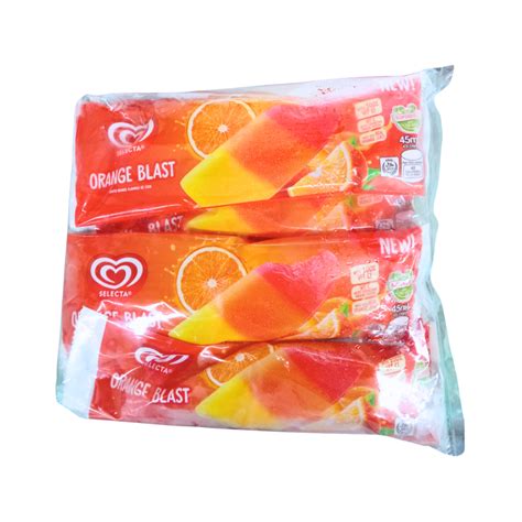 Selecta Ooh Orange Blast Ice Cream Stick 45ml X 6