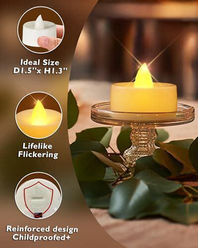 Value 24pack Flameless Led Candles Tea Lights Battery Operated 200hours Elec Ebay