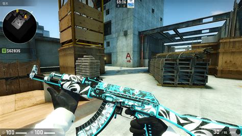 Cs Go Skin Ak Frontside Misty Youtube