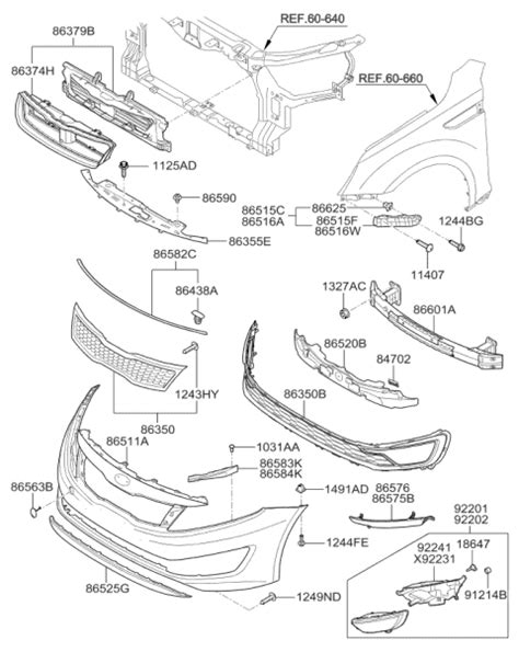 U Genuine Kia Lip Front Bumper