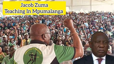 President Jacob Zuma Mk Party Political Education In Mpumalanga