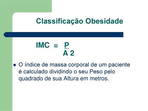 Classificação Obesidade Imc P A 2 Ppt Carregar