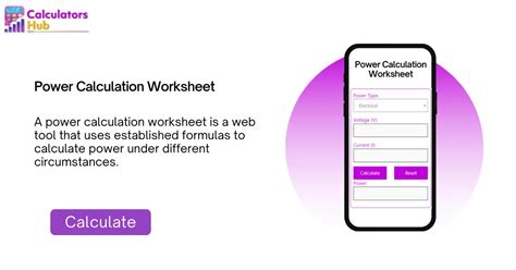 Power Calculation Online Calculatorshub