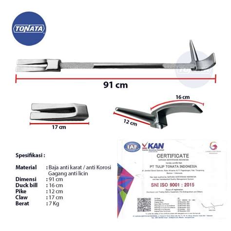 Jual Halligan Holligan Haligan Crowbar Linggis Pemadam Baja