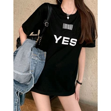 Oversize Round Neck Unisex T Shirt Graphic Printed Top Tees Loose Shirt