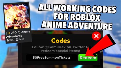 NEW ALL WORKING CODES ROBLOX Anime Adventures September 2022 YouTube