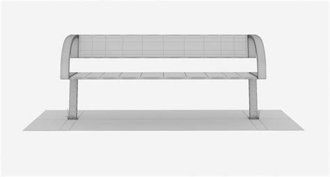 街头长椅 3D模型 30 obj fbx max Free3D