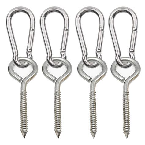 Abimars 3 In Heavy Duty Eye Hooks With Spring Snap Hook