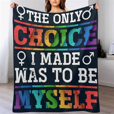 LGBT Blanket Gay Pride Throw Rainbow LGBT Colorful Flannel Soft Warm