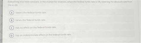 Solved Everything Else Held Constant In The Market For Chegg