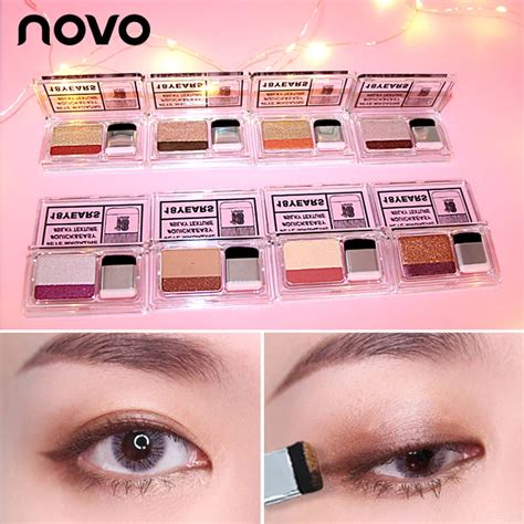 NOVO Brand New Lazy Eyeshadow Korean Style Cosmetics Matte Shimmer Eye